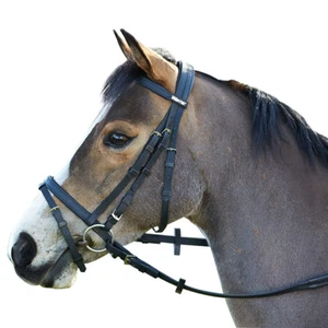 Wintec Synthetic Flash Bridle Lightweight Durable Black/Brown Pony/Cob/Full - Picture 1 of 6
