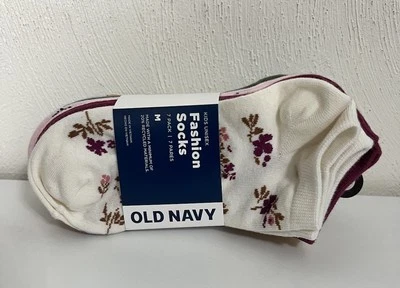 Old Navy Kids Unisex Size M 13-3Y Multi Color Fashion Low Cut Socks 7 Pack. - Image 1 of 4