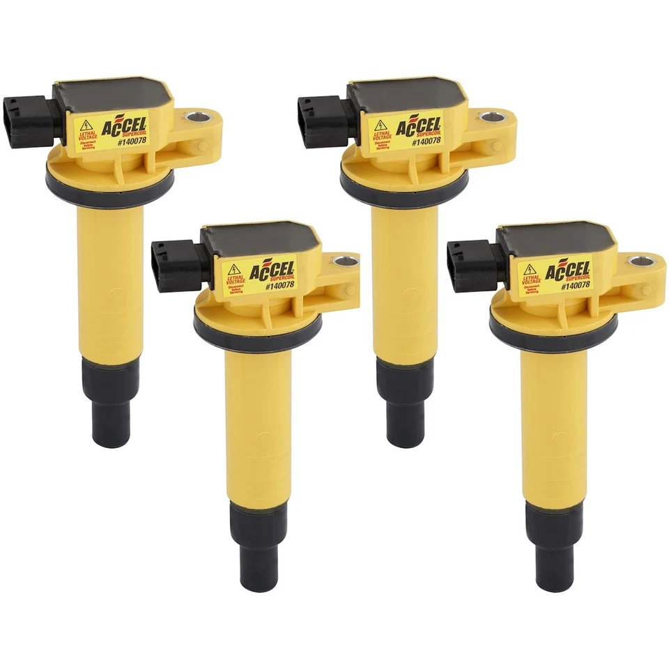140078-4 Juego de 4 bobinas de encendido Accel para Toyota Yaris Scion xB xA Echo 00-05 Foto 1 de 1