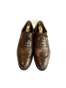 Zapatos de vestir Thursday Boot Co de cuero marrón con brogue para hombre talla 14 - Imagen 1 de 7