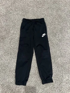 Nike Boys Track Pants Size 6 Black Athletic Joggers - Picture 1 of 4