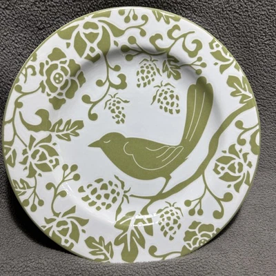 Plato de ensalada/postre Pier 1 Imports Green Bird 8-1/4" Foto 1 de 4