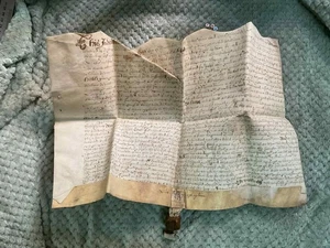 Antique 1646 VELLUM ENGLISH CIVIL WAR DOCUMENT SIGNED BY THOMAS MYDDLETON - Picture 1 of 8
