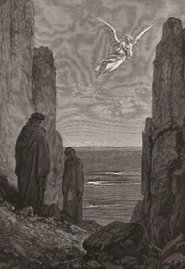 Gustave Dore Dante Purgatory Gothic Dark Wall Art Poster Print - Picture 1 of 6