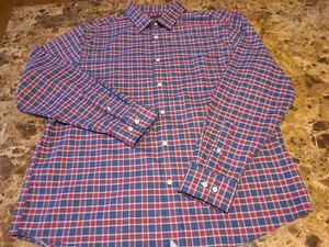UNTUCKIT Mens Size 2XL Polyester/Elastane Multi Colored Plaid Button-Front Shirt - Picture 1 of 13