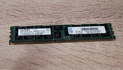 Memory ram module 1 x 8G Elpida EBJ81RF4EDWA-DJ-F 2Rx4 PC3L-10600R-9-11-E2 -ECC - Image 1 of 3