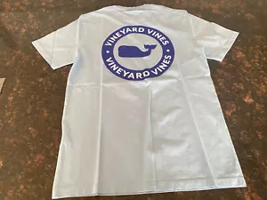 NWT Vineyard Vines Men’s XS Blue Whale Logo Circle S/S T-Shirt - Picture 1 of 9