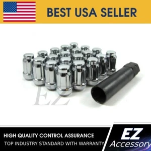 16 Pc Set Spline Tuner Lug Nuts ¦ 12x1.5 ¦ Chrome for Hyundai Kia - Picture 1 of 3