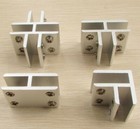 Glass Clamp Clips Bracket for Handrails 8-10mm glass Aluminium Brackets 4 types