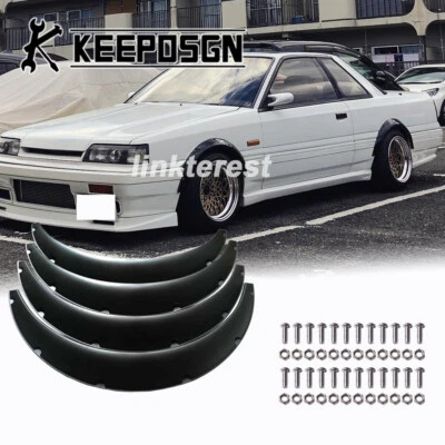 For Nissan Skyline GT-R R31 R32 R35 Fender Flares Extra Wide Body Wheel Cover Foto 1 de 4