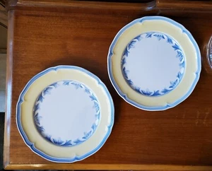 Villeroy & Boch Casa Azul Limon Pair of 10.25" Dinner Plates - Picture 1 of 5