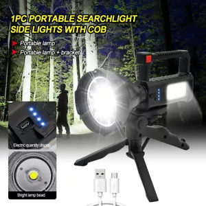 Portable Searchlight Work light LED Flashlight Torch 90000LM COB Side Light US - Picture 1 of 12