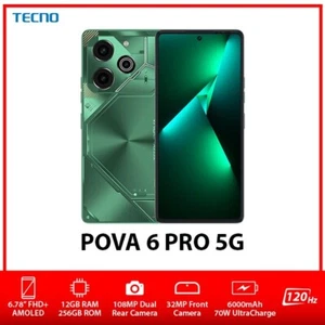 TECNO Pova 6 Pro 5G Dual SIM Unlocked Android Mobile Phone AU – Green/12GB+256GB - Picture 1 of 4
