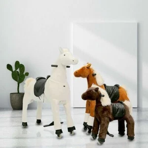 Rollpferd Reitpony auf Rollen Plüschpferd Antrieb Reitbewegung Reitpferd SML2 - Bild 1 von 13