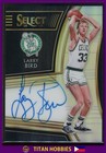 2018-19 Panini Select Prizm Autograph #LB Larry Bird Prizm SILVER AUTO /49