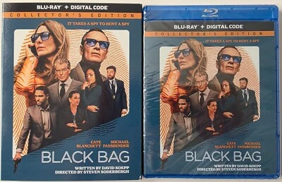 NEW BLACK BAG BLU RAY + SLIPCOVER SLEEVE FREE USA SHIPPING Foto 1 de 2