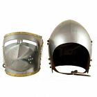 18Ga Wearable Helmet Armor Medieval Bascinet Knight Pig Face Helmet