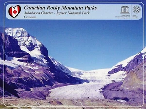 Cartolina Alberta Jasper Nat'l Park Ghiacciaio Athabasca Montagne Rocciose Canadesi UNESCO MNT - Foto 1 di 2