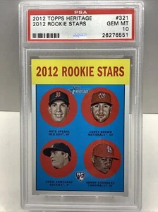 2012 TOPPS HERITAGE 2012 ROOKIE STARS #321 PSA 10 GEM MT *POP 3 - Picture 1 of 2