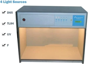 Color Matching Light Box with 4 Light Sources D65 TL84 UV F for Textiles Toys - Picture 1 of 11