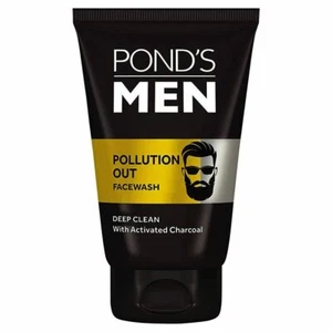 Pond's Men Pollution Out Facewash Deep Clean With Active Charcoal 100 g - Picture 1 of 7