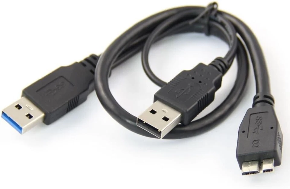 EXINOZ Ultra Fast USB 3.0 Y Cable - Seagate Expansion 2tb Samsung M3 Sea