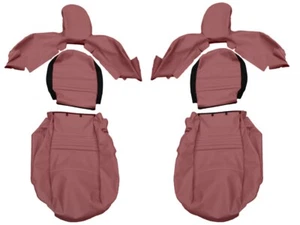 FITS Porsche Boxster 1997-2004 Original BOXSTER RED Leather Seat Covers - Picture 1 of 4