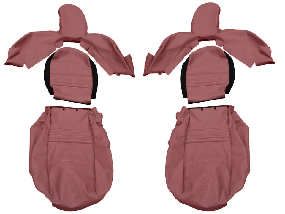 适合保时捷 Boxster 1997 - 2004 原装 BOXSTER 红色皮革座椅套 — 第 1/4 张图片