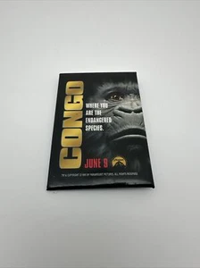 Congo Movie Theater Button Pin 3In Rectangular Michael Crichton Vintage 1995…107 - Picture 1 of 12