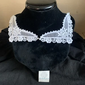 3 x Kragen quadratisch Stickerei Spitze Applikation Blumen hohl Abendkleid Borte - Bild 1 von 3