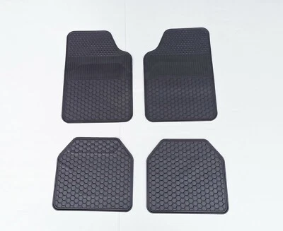 Universal Fit Rubber Carpet Car Floor Mats Rugged Heavy Duty All Weather Odoules - image 1 of 4