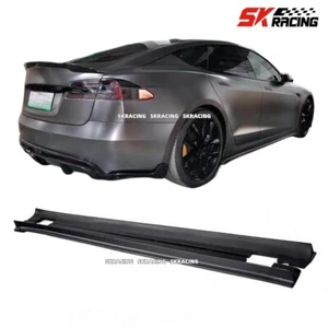 For 2016-2020 Tesla Model S Real Carbon Fiber Side Skirts Body kits 2PCS - Bild 1 von 13