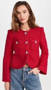 NEW Cinq A Sept Junia Jacket Berry Fizz 0 - Picture 1 of 3