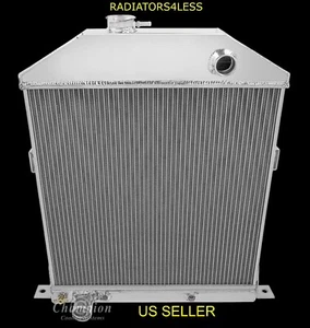 CHAMPION 4 ROW ALUMINUM RADIATOR 42 43 44 45 46 47 48 FORD COUPE CARS FORD ENG - Foto 1 di 2