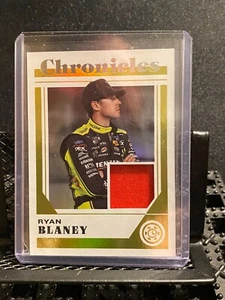 Ryan Blaney 2023 Chronicles Swatches Relic Card # RB - Picture 1 of 2