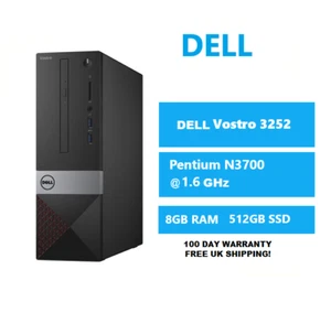 Dell Vostro 3252 SFF Pentium N3700 @ 1.6GHz 8GB RAM 512GB SSD WINDOWS 10 PRO - Picture 1 of 1