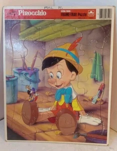 Vintage 1984 Walt Disney Frame Tray Puzzle Pinocchio by Golden 4594A COMPLETE - Picture 1 of 11
