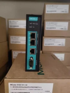 1pcs New MOXA MGate 5103 Modbus EtherNet/IP to PROFINET gateway - Afbeelding 1 van 5