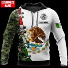 Personalized Name Mexico Unisex Shirt S-5XL Hoodie 3D For Men Women
