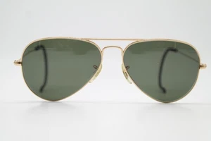Vintage Sunglasses Ray Ban RB 3025 Gold Oval Sunglasses Glasses - Picture 1 of 6