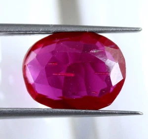 Natural Utah Beryl Bixbite Red Emerald 4.60 Carat Oval Gemstone Certified T6382 - Bild 1 von 7