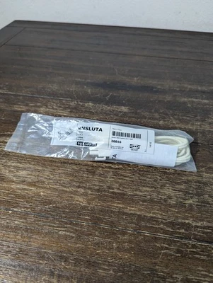 IKEA Ansluta Power Supply Cord 79" / 2m White 601.199.25 BRAND NEW SEALED - Image 1 of 3