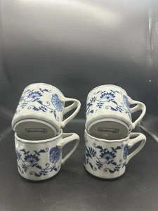 Blue Danube Blue Onion Mugs Set Of 4 - Picture 1 of 6