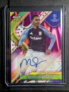 2024-25 Topps Finest UCC Morgan Rogers Auto Pink Refractor /75 - Picture 1 of 2