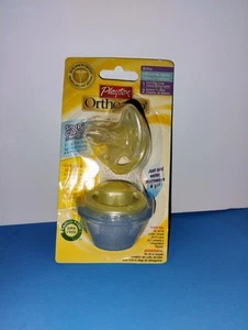 Playtex Ortho Pro Teether Pacifier Yellow Snap N Clean Sterilizer 6m+ BPA Free + - Picture 1 of 2