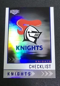 2025 Elite NRL S73 NEWCASTLE KNIGHTS CHECKLIST Silver Newcastle Knights  - Picture 1 of 2
