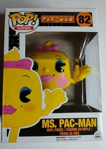 FUNKO POP 🐸Pac-Man #82 MS. PAC-MAN VINYL 🐸 with Protector (A5) - Picture 1 of 14