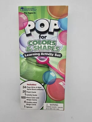 Learning Resources Pop For Color And Shapes Learning Activity Set Reusable Game - Image 1 of 4