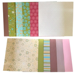 Stampin Up 12x12 Assorted 12 Sheets Designer Paper Set 2 - Picture 1 of 5