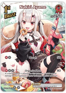 Hololive OCG Nakiri Ayame hBP02-034 SR Super Rare Quintet Spectrum - Picture 1 of 1